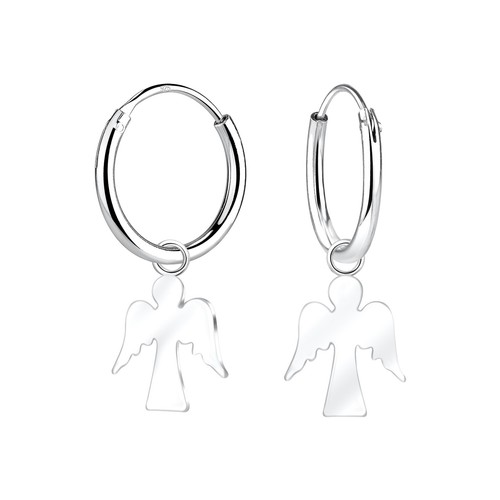 Schutzengel creolen 925 silber - schutzengel,