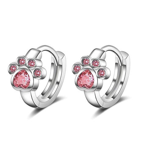 Pfote ohrringe 925 silber - ohrringe,