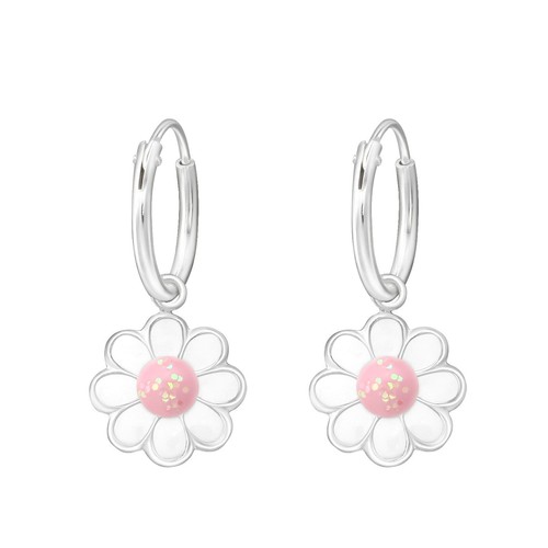 Blume kinder creolen ohrringe - blume,