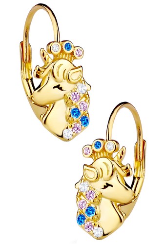 Ohrringe 925 silber - ohrringe, einhorn