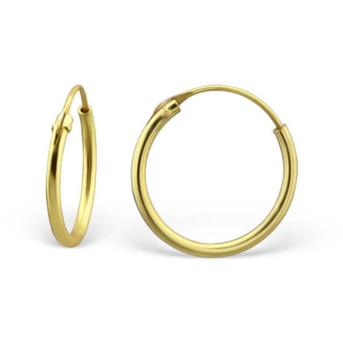 Kleine goldene creolen 14mm - goldene,