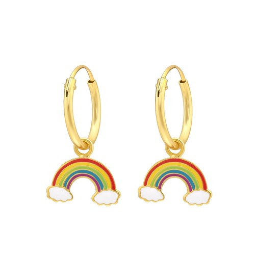 Regenbogen kinder creolen - kinder,