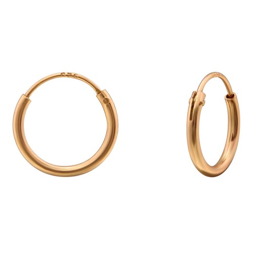 Rosegold creolen ohrringe 925 - ohrringe,
